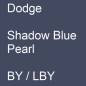 Preview: Dodge, Shadow Blue Pearl, BY / LBY.